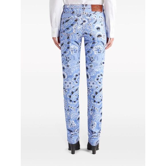 Etro Women Printed Denim Jeans
